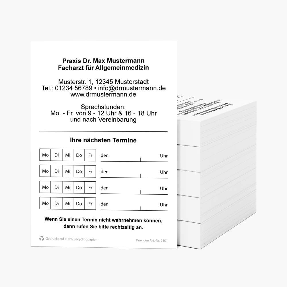 Praxidee Terminzettel Aer