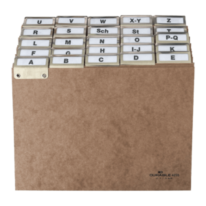 DURABLE Leitregister A5 A-Z Spanholz