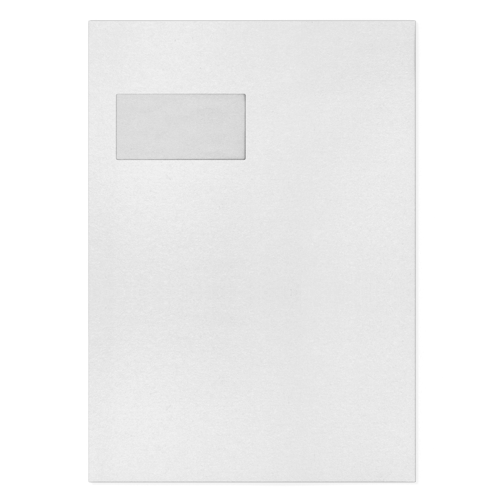 Versandtaschen C4 Grau mit Fenster